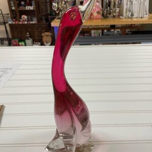 Vintage Murano Barbini Duck Bird Figurine